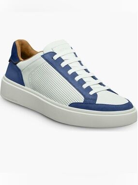 NEW Allen Edmonds Oliver Denim Mix SlipOn Laced Sneakers Men Sz 9.5 D $375retail